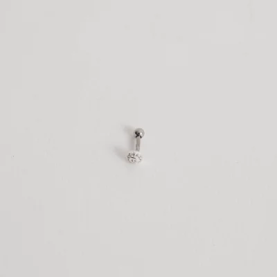 Piercing Haste Botão Cravejado 4mm