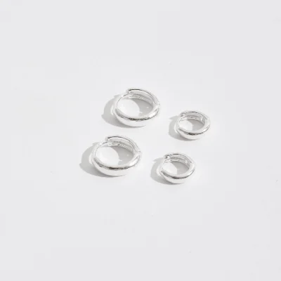 Dupla Argolas Click 9mm e 11mm Fio Meia Cana