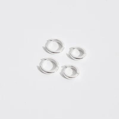 Dupla Argolas Click 9mm e 10mm Fio Meia Cana