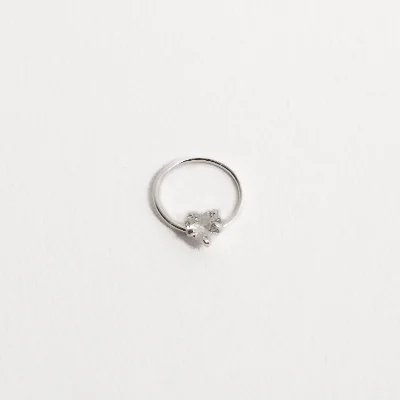 Piercing Argola 10mm Com Zircônia Coração