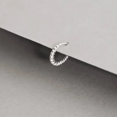Piercing Argola Detalhado Torcido 12mm