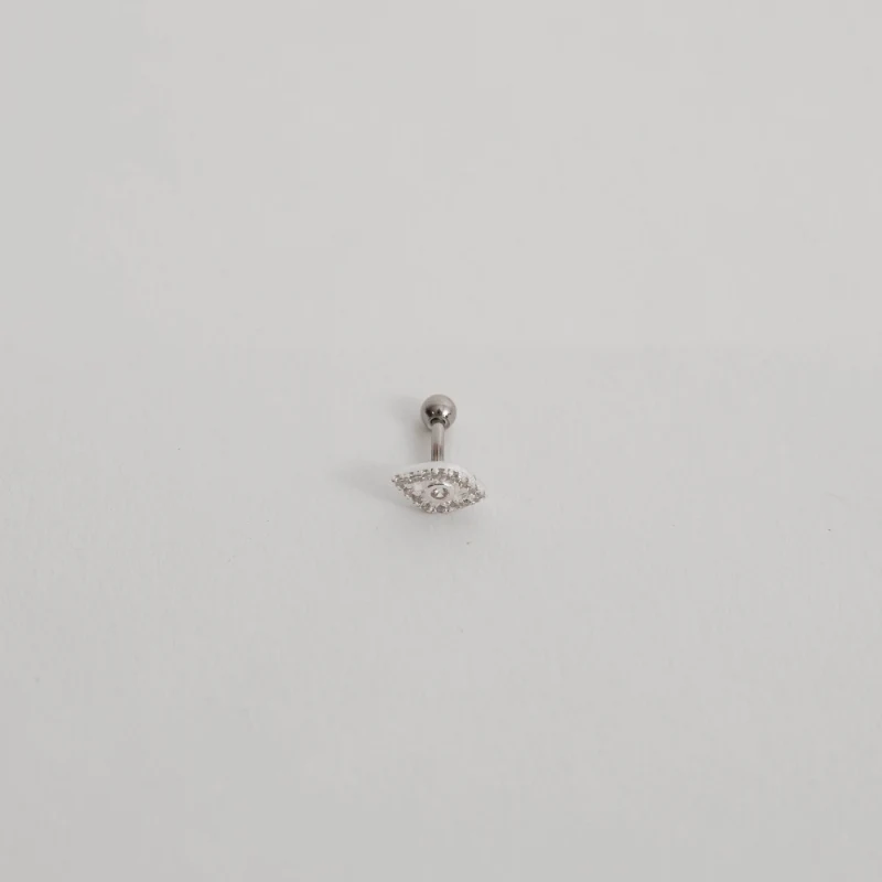 Piercing Haste Olho Cravejado 8mm