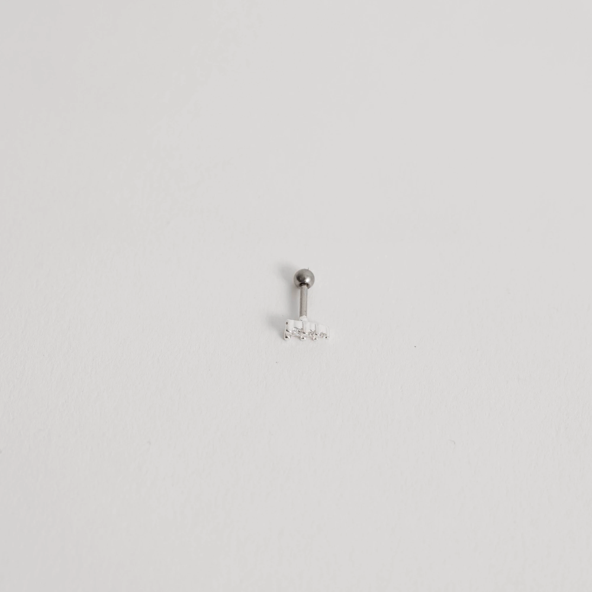 Piercing Haste 3 Zircônias 6mm