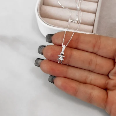Colar Menina Com Zircônia Elo Cravejado 10mm 45cm