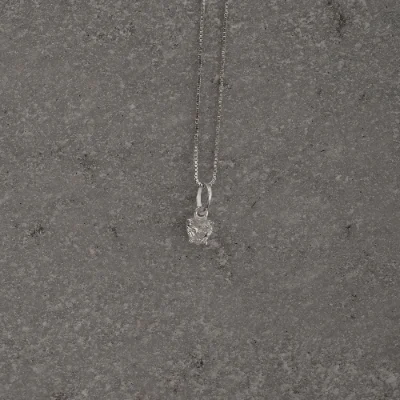 Colar Zircônia Coração Cristal 5mm 40cm