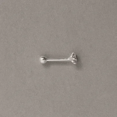 Piercing Haste Zircônia Redonda 4mm