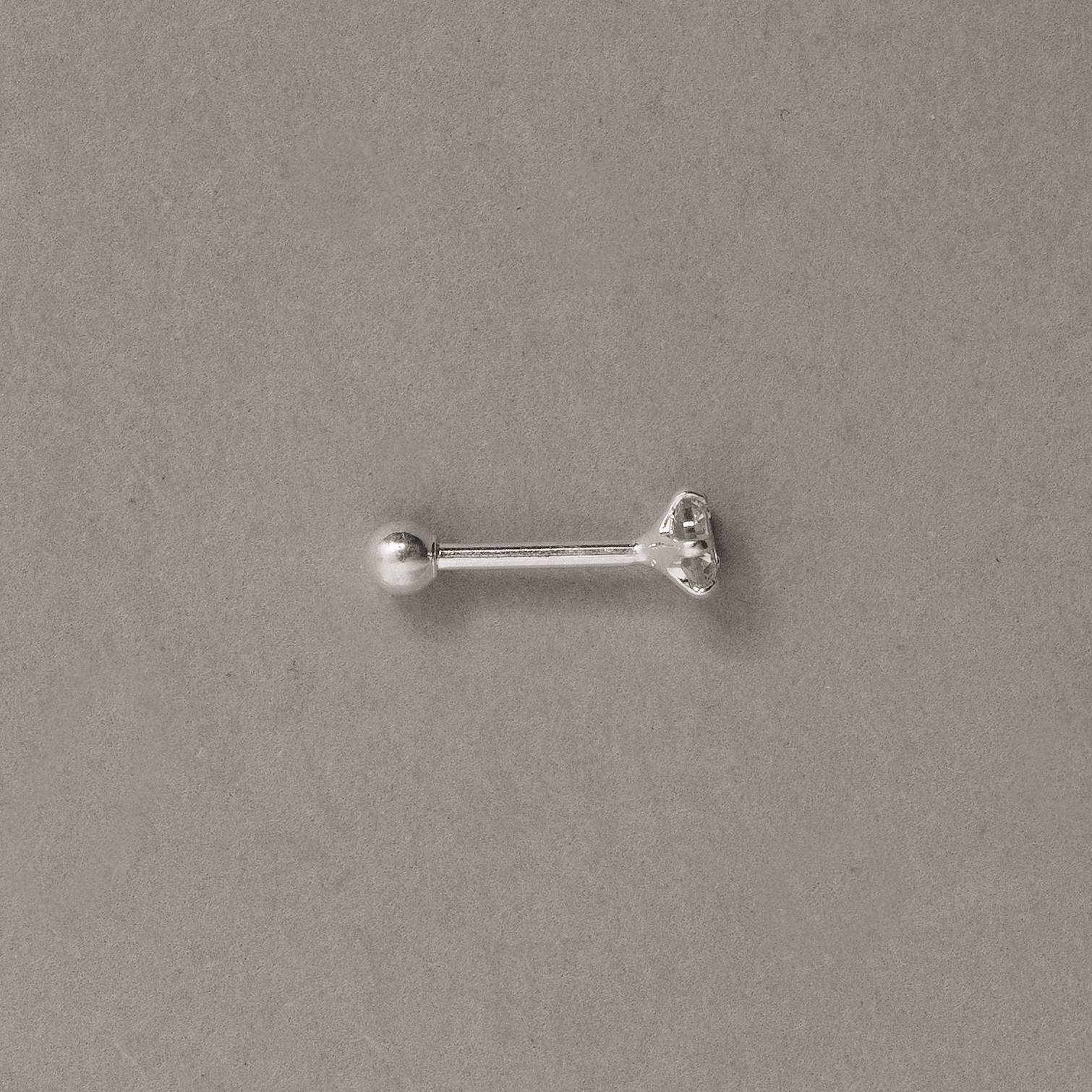 Piercing Haste Zircônia Redonda 4mm
