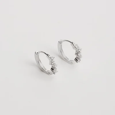 Argola Click 11mm com Zircônias Redondas