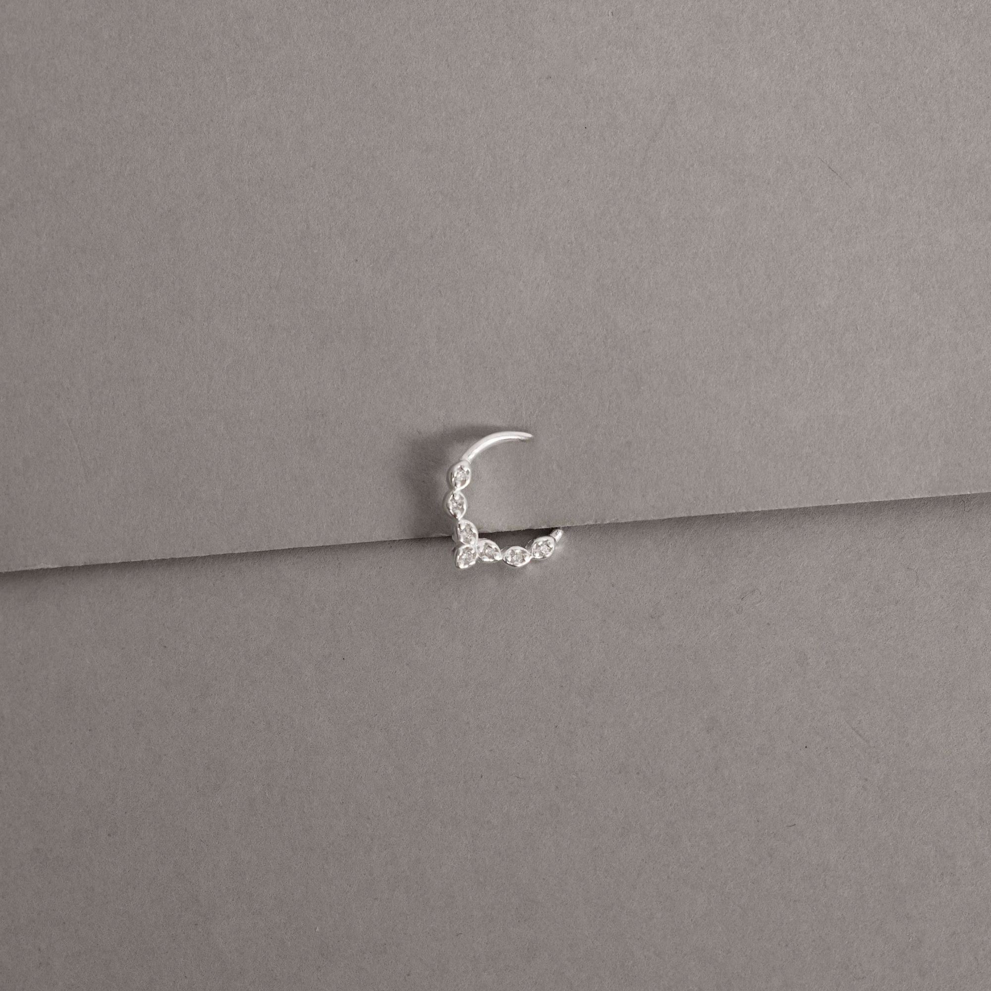 Piercing Argola Franja Cravejada 9mm