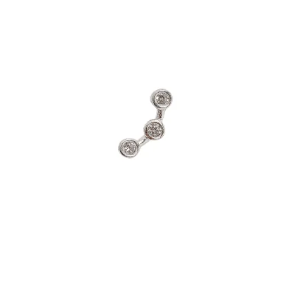 Piercing Haste Clubs 3 Zircônias 11mm