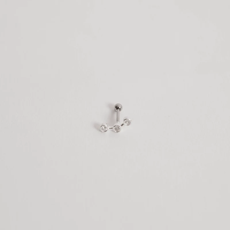 Piercing Haste Clubs 3 Zircônias 11mm