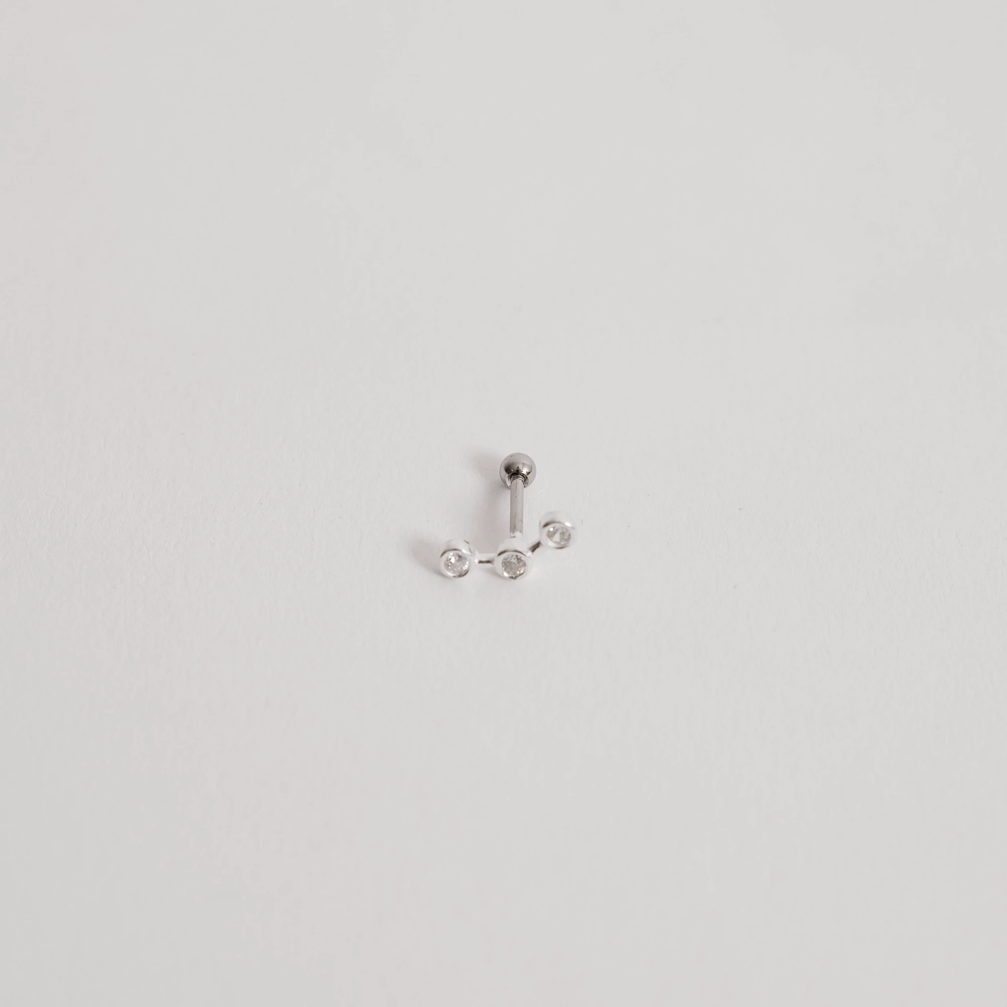 Piercing Haste Clubs 3 Zircônias 11mm
