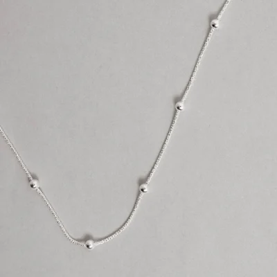 Corrente Pipoca Com Bolas 4mm 45cm