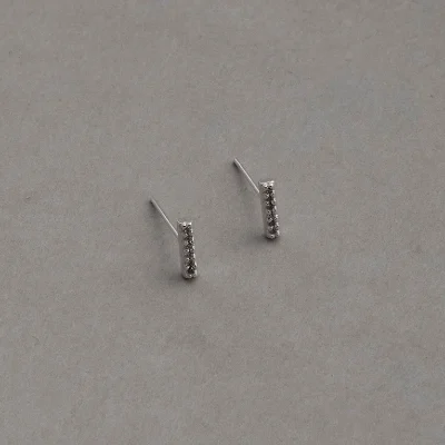 Brinco Palito Cravejado 8mm
