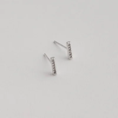 Brinco Palito Cravejado 8mm