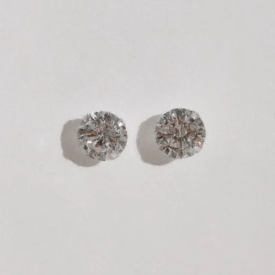 Brinco Zircônia Europeia Redonda Cristal 10mm