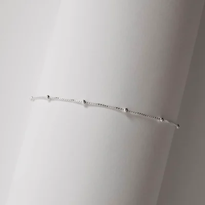 Pulseira Veneziana v12 Com Bolas 2mm 19cm