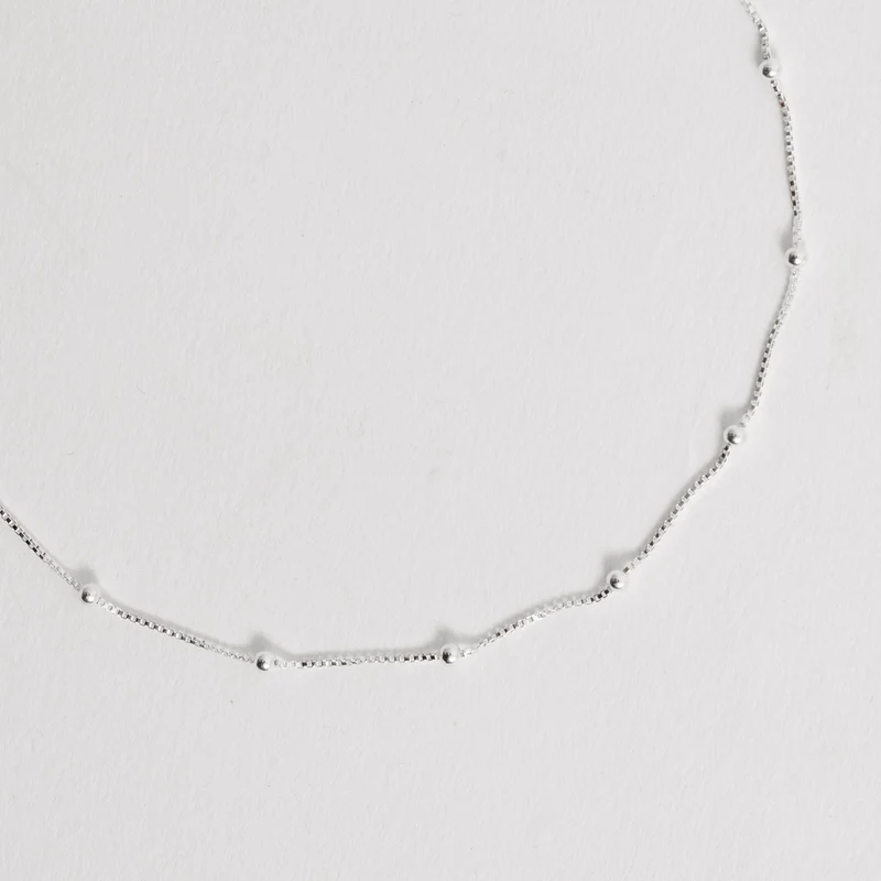 Pulseira Veneziana v12 Com Bolas 2mm 19cm
