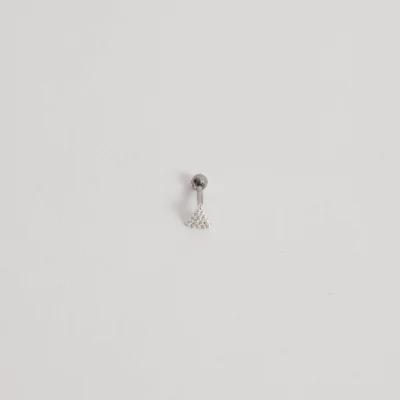 Piercing Haste Triângulo Cravejado 5mm
